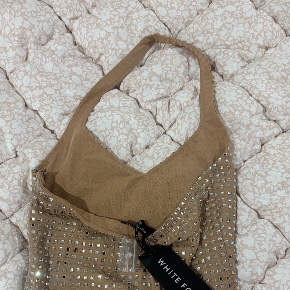 Little Star Embellished Mini Dress
Beige - Picture 4 of 4